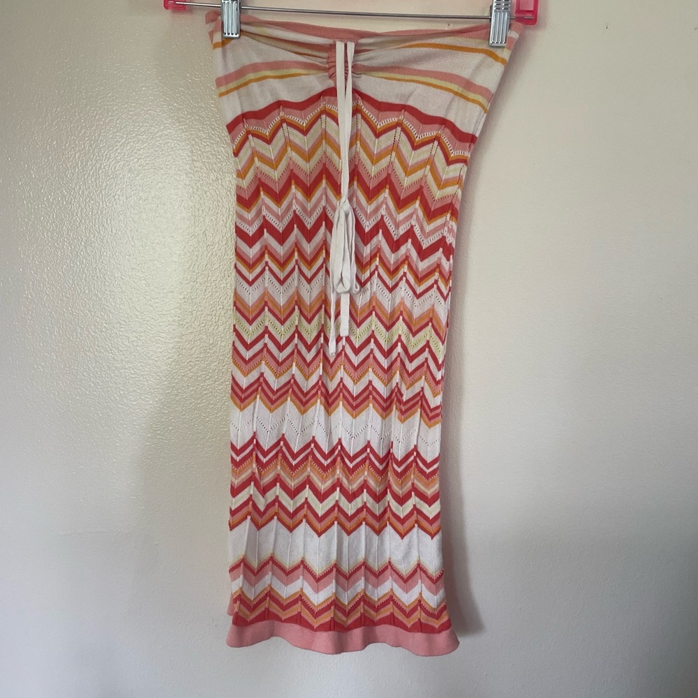 Cotton Candy LA Striped halter mini tube dress
